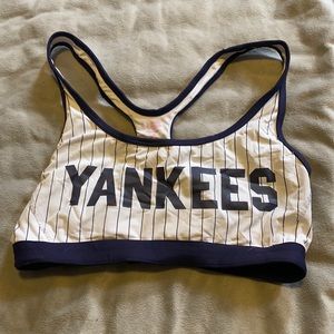 Pink! Yankees sports bra